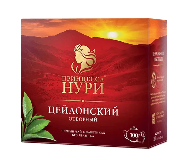 Чай Прин.НУРИ 100*2гр б/ярл Цейлонский Отборный