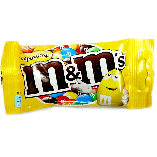 Драже M&M's с арахисом-шоколадом 45 г