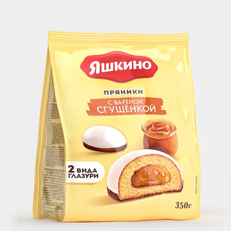 «Яшкино», пряники с варёной сгущёнкой, 350 г