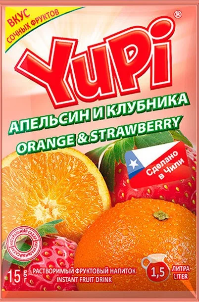 Юпи  сухой сок в ассортименте 15г
