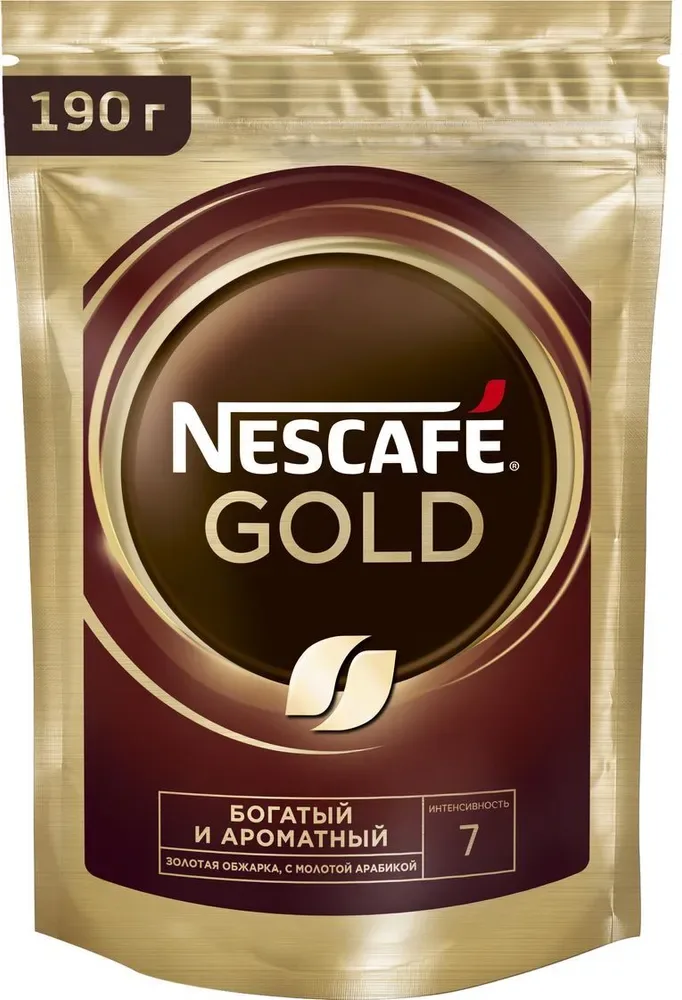 Кофе Нескафе Голд 190гр пакет крист.