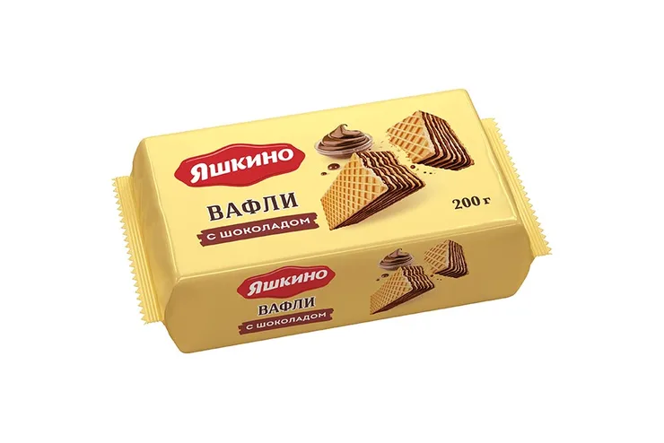 «Яшкино», вафли «Шоколадные», 200 г
