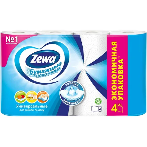 Бумажные полотенца Zewa 4 рулона