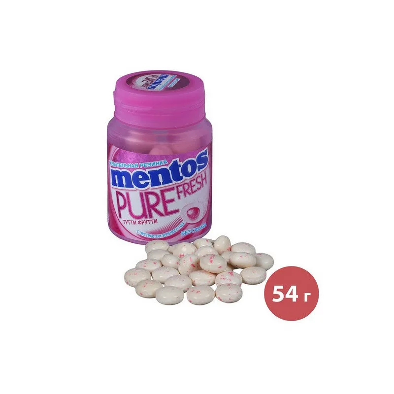 Жевательная резинка Mentos Pure Fresh Тутти Фрутти 36 шт 54 г