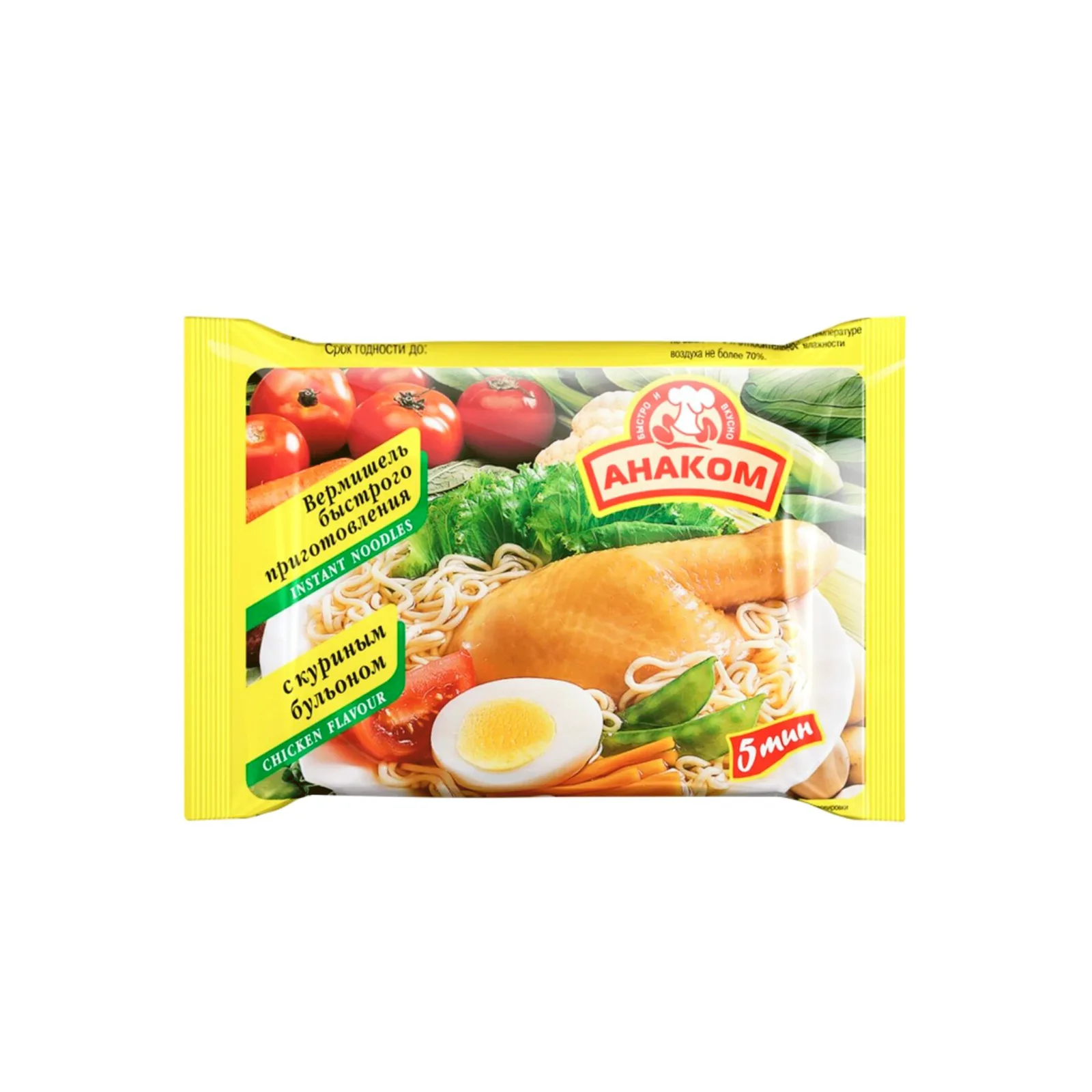Вермишель б/п АНАКОМ 60гр курица