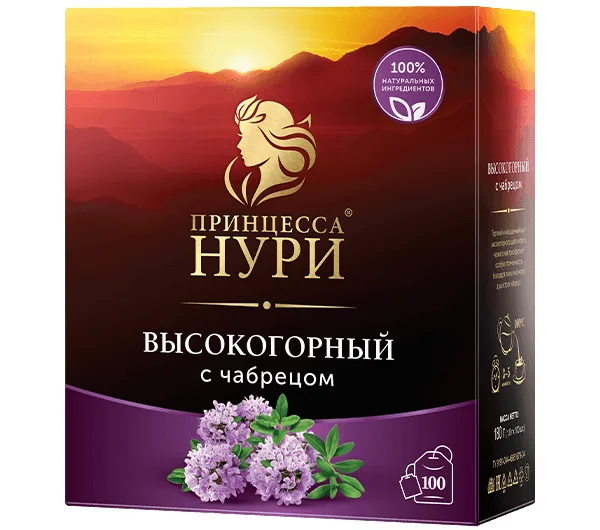 Чай Прин.НУРИ 100*1,8гр с/ярл Высокогорный с ЧАБРЕЦОМ
