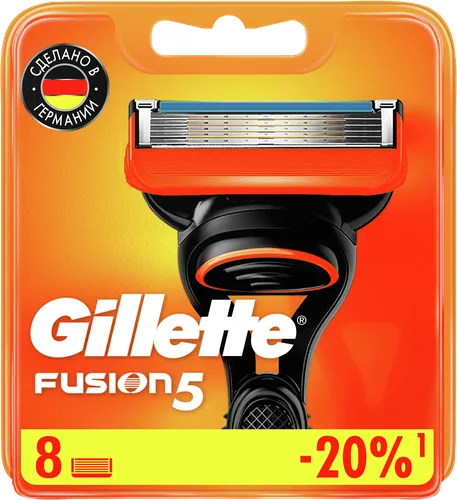 Сменная кассета Gillette Fusion 5 5 лезвий 8 шт