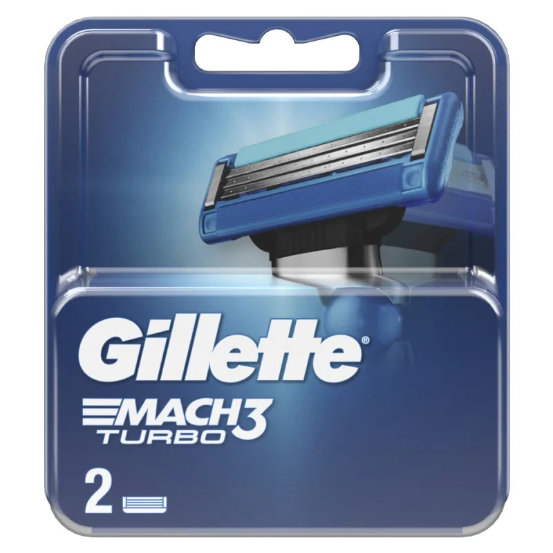 Кассеты Gillette Mach3 Turbo Red с тройными лезвиями 2 шт