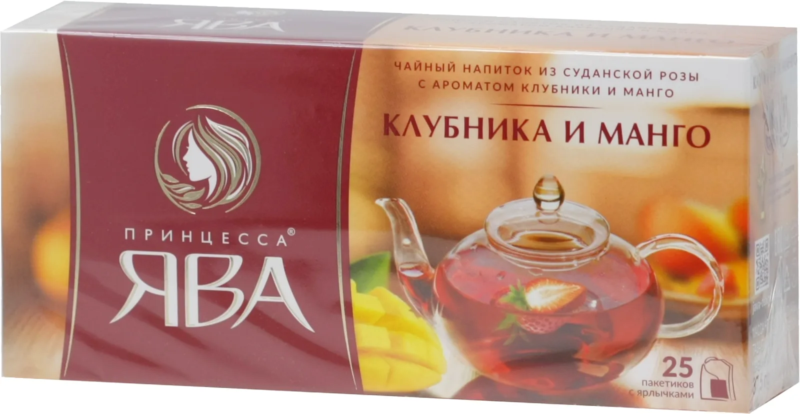 Чай Прин.ЯВА Клубника и Манго 25*1,5гр с/ярл