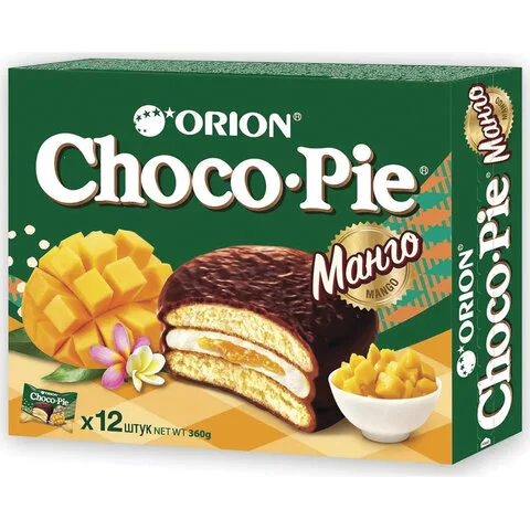 Печенье Orion Choco Pie манго 30 г х 12 шт