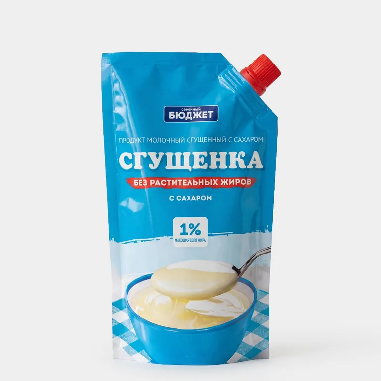 «Семейный бюджет», сгущенка с сахаром 1%, 270 г