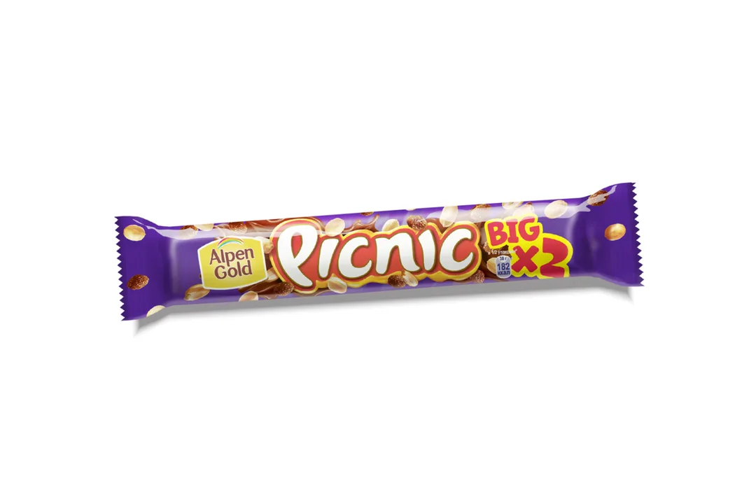 Батончик Picnic Big шоколадный с арахисом-изюмом-карамелью 76 г