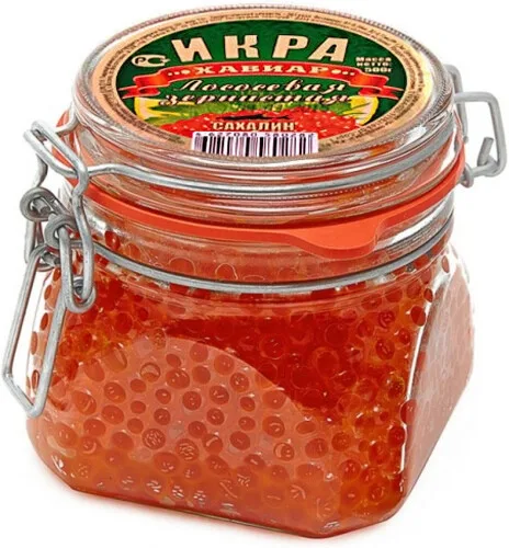 Икра лососевая горбуша зернистая, 500г