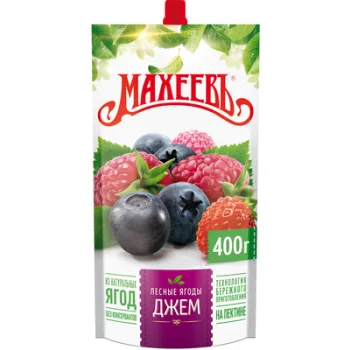 Джем Махеев Лесные ягоды 400гр д/п