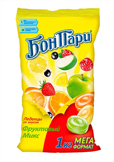 Леденцы Бон Пари Фруктовое ассорти 1 кг