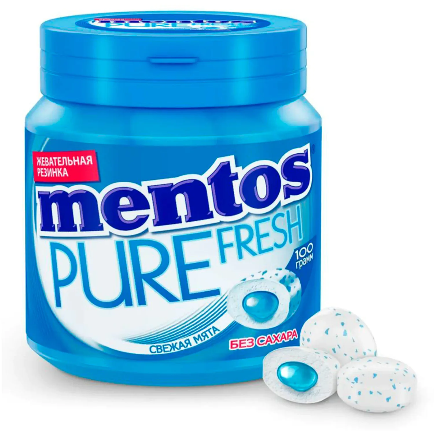 Жевательная резинка Mentos Pure Fresh Свежая Мята без сахара 100 г