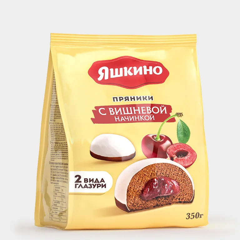 «Яшкино», пряники с вишнёвой начинкой, 350 г